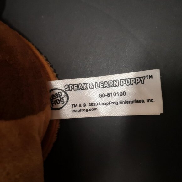 Leap Frog English Speak & Learn Puppy Plush Interactive Toy w/ Flapping Ears - Picture 5 of 9